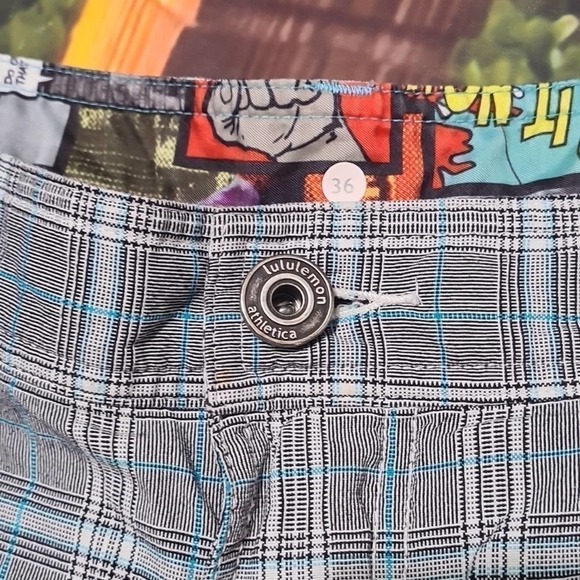 Lululemon Plaid Board Shorts‎ Size 34 - Picture 2 of 6
